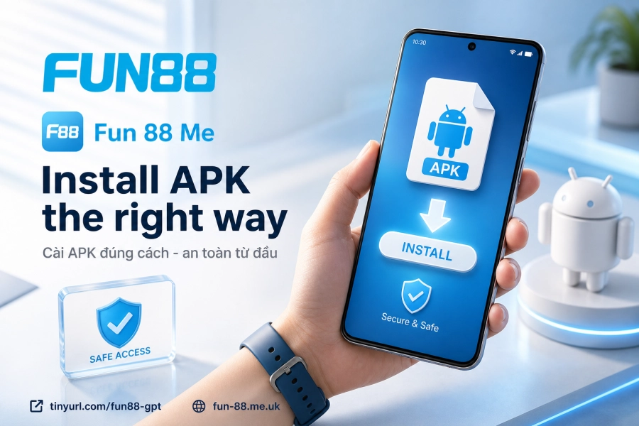cài đặt app Fun88 Android APK quyền bảo mật nguồn không xác định