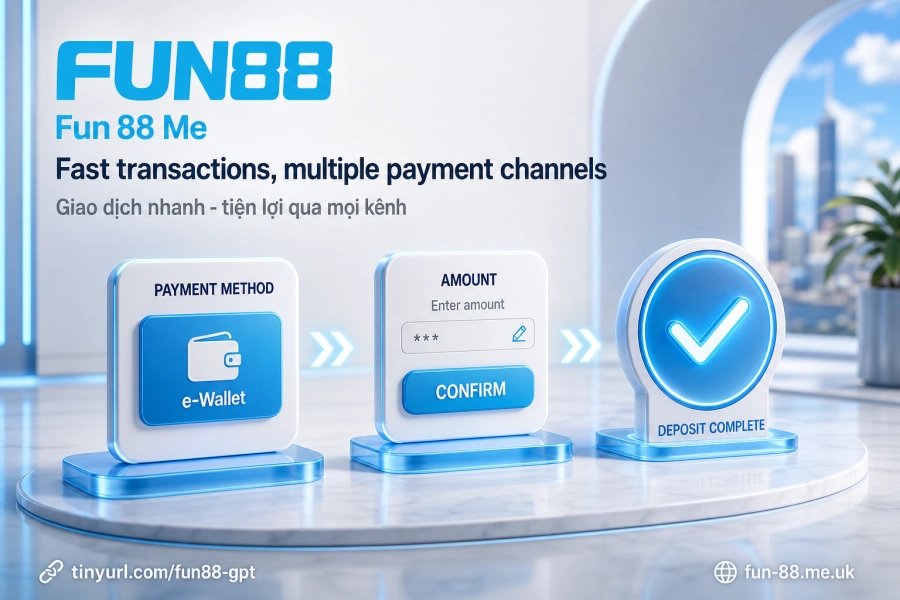 Nạp rút tiền Fun88 ngân hàng ví điện tử xử lý nhanh