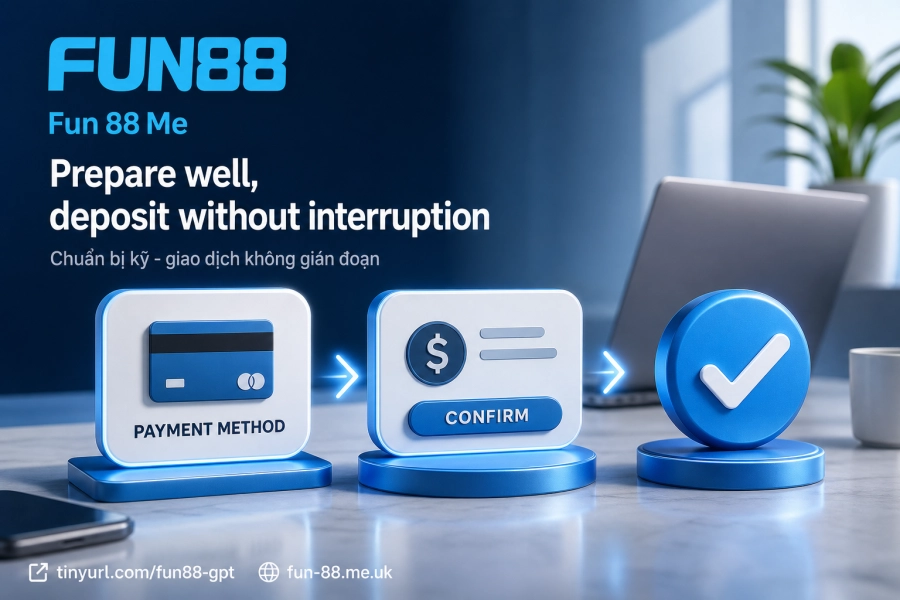 Chuẩn bị nạp tiền Fun88 KYC tài khoản ngân hàng link chính thức số dư tối thiểu